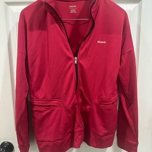 Reebok Women's Athletic Zip-Up Jacket - Size XL - Bright Pink
